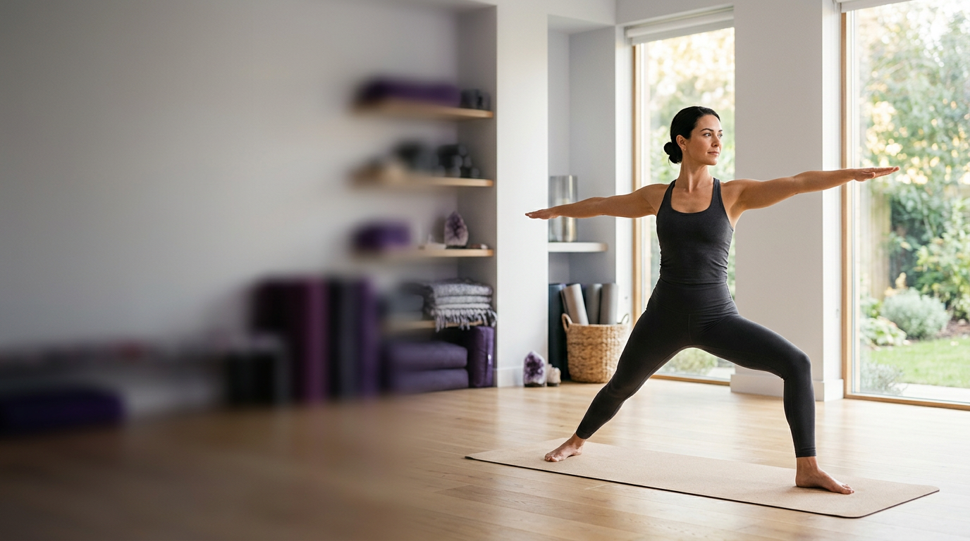 AI Yoga Coach analyzing pose in real-time
